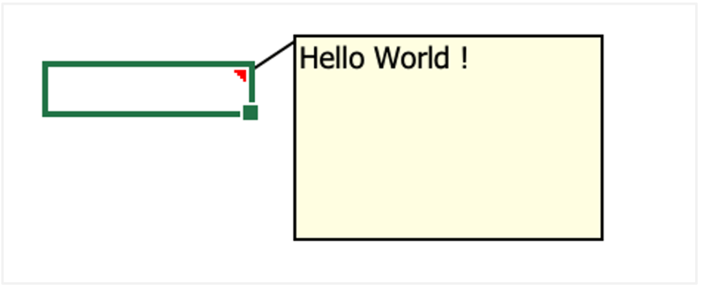 Add a comment Hello World