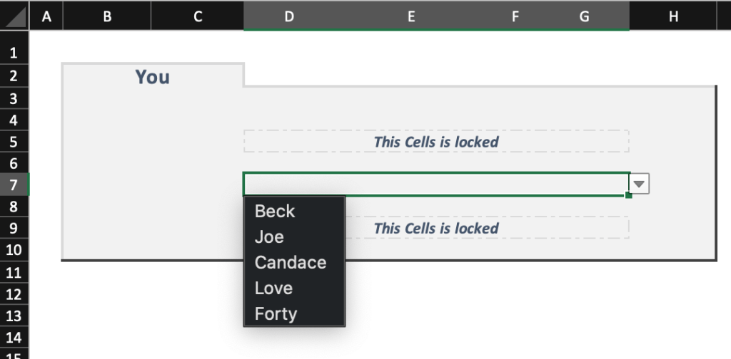 Add a dropdown list you