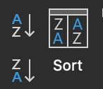sort button excel
